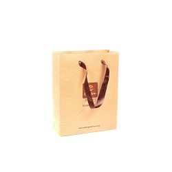 Eksklusiv hndlaget papirposer med silke/bomulls bnd 