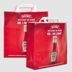 Digitaltrykket woven handlenett med logo