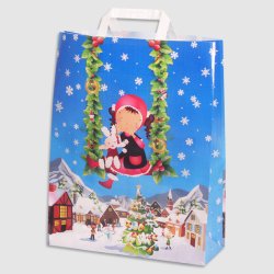 Digitaltrykket woven handlenett med logo