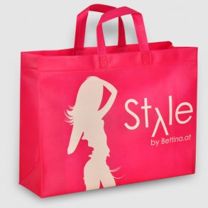 Non woven handlenett med logo