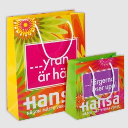 Eksklusiv hndlaget papirposer med snorhank 