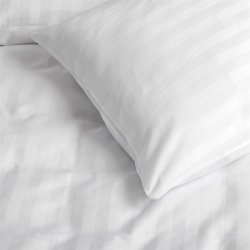 HOTELLSENGETY I STRIPETE BOMULLSATENG