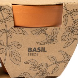 TULSY Sett med to blomsterpotter med persille og basilikum fr