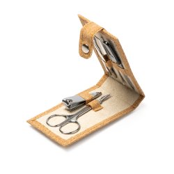 PODOX Miljvennlig manikyrsett med korketui og logo