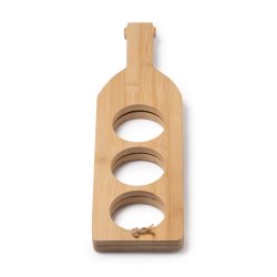  ALSAC Flaskestativet i tre med kapasitet p 3 flaske ALSAC