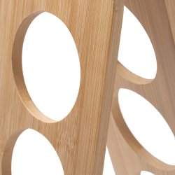  ALSAC Flaskestativet i tre med kapasitet p 3 flaske ALSAC