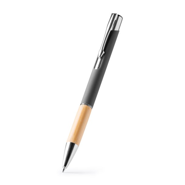 BORUX Pen with an aluminium body and bamboo grip 