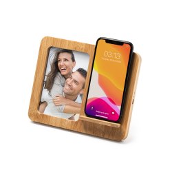 VULCO Trdls lader med fotoramme laget av bambus.  