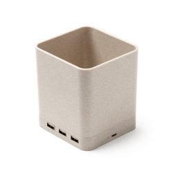 Brekraftig multifunksjonell blyantholder og lader MELBUX