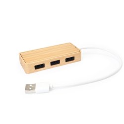 NEPTUNE USB-port med kropp i naturlig bambus 