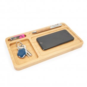 CORE Oplader organisator trdls bambus natur 27 cm.