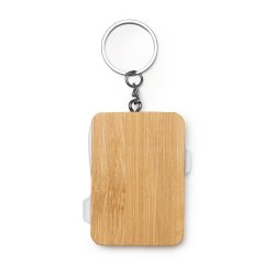 GASLY Nkkelring av bambus med 3-i-1 ladekabel