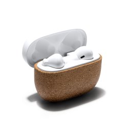 FOLK Trdlse hodetelefoner i resirkulert ABS og naturlig kork.