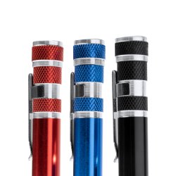 BRICO Multiverkty i aluminium i form av en penn.