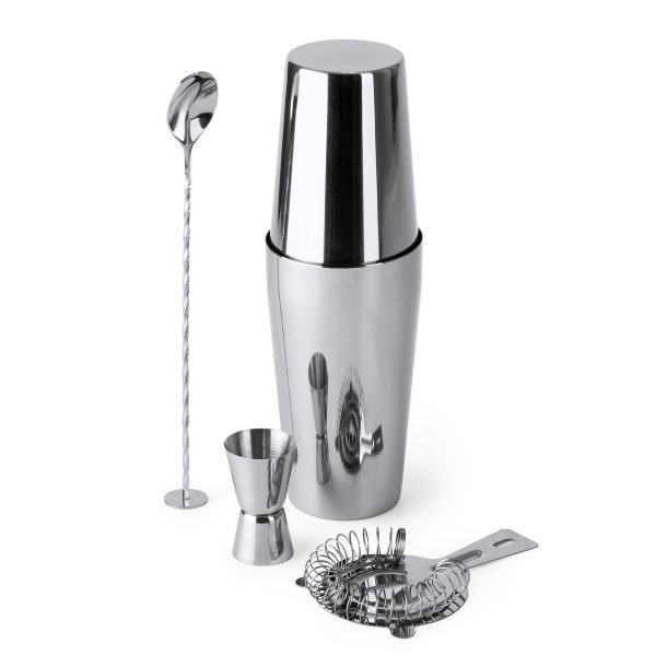 LARIUS stainless steel cocktail set.