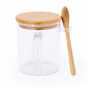 COCO Glasskrus, bambuslokk og skje