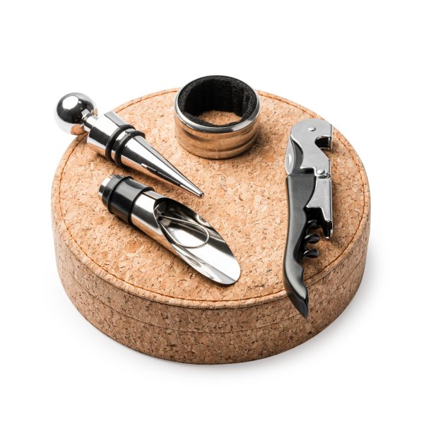 VENET Wine set with stainless steel accessories