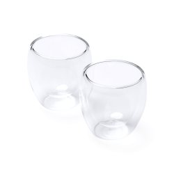 CAPSUL Gavesett av 2 dobbeltvegg espresso-glass