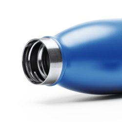 KEMY Termoflaske i rustfritt stl med trykk. Dobbeltvegg. 500 ml kapasitet. 