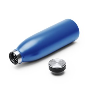 KEMY Termoflaske i rustfritt stl med trykk. Dobbeltvegg. 500 ml kapasitet. 