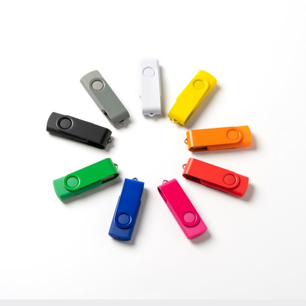 RIOT Swivel Clip USB-minnepinne med trykk av logo