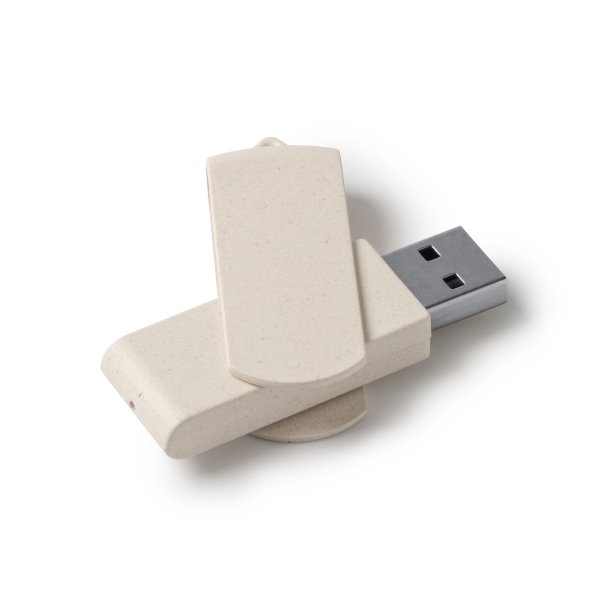 KINOX USB memory stick  in wheat fibre. 16GB capacity.