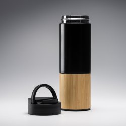 COIBA Termiskflaskemed logo. Rustfritt stl med dobbel vegg. 450ml 