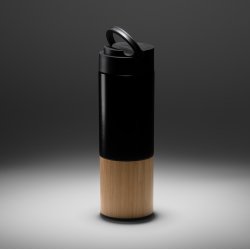 COIBA Termiskflaskemed logo. Rustfritt stl med dobbel vegg. 450ml 