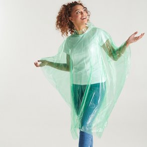 SHAKA Gjennomsiktig regnponcho med logo