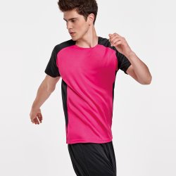 BUGATTI Raglan  teknisk t-skjorte med kontrast M/Jr