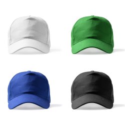 FIDES Kapser med trykk i 100 % resirkulert bomull.