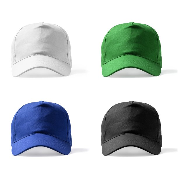 FIDES 5-panel cap in 100% recycled cotton.