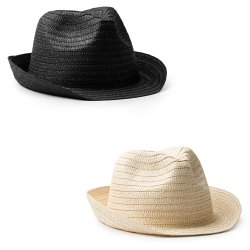 LEVY Kvalitets sommerhat med bnd i div.farger