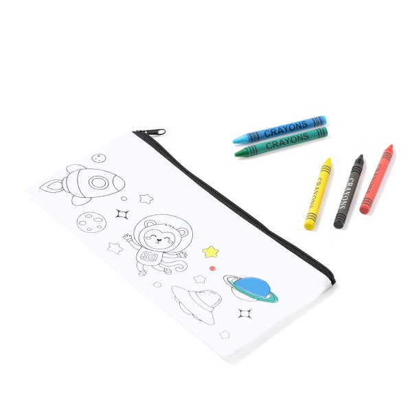 SOLAZ Colouring Design Kids' Pencil Case made from non-woven