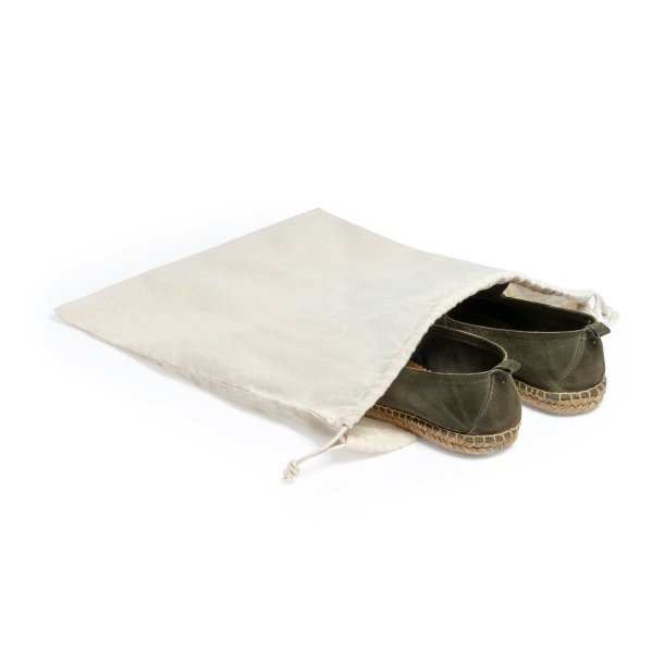 ZAPAX Cotton drawstring bag ideal for shoe storage.