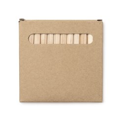 KOEL Sett med 12 treblyanter i diverse farger 