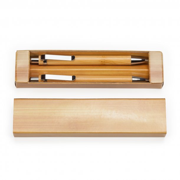 KIOTO Kulepenn og mekanisk blyant sett i bambus
