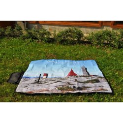 PIKNIKTEPPE med  DIGITALTRYKK Vanntett |Brbar |til 2-4 personer|Camping | Vandring| Fisking |Strand