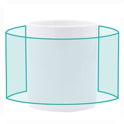 LEMON Hykvalitets keramisk krus, spesielt for sublimering.