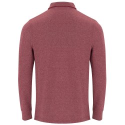 DYLAN OUTLET Langermet melert polo piquet skjorte 